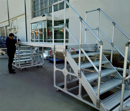 工业铝型材扶梯 工业铝型材扶梯